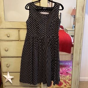 Black & White Polka Dot Fit & Flare
